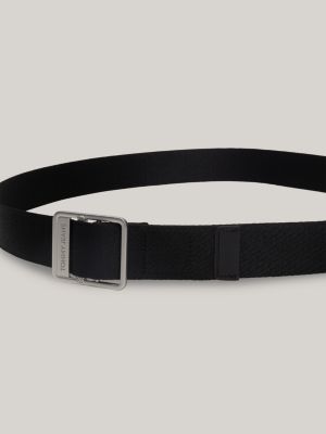 Tommy jeans store webbing belt black