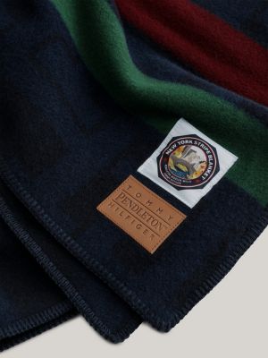 通販特価商品 【Tommy Hilfiger】 PENDLETON NEW YORK STRIPE MONOGRAM PUFFER -  メンズファッション>アウター・ジャケット>ダウンジャケット