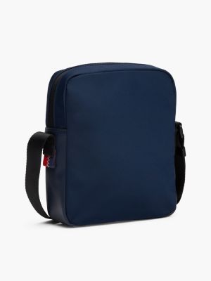 sac reporter à badge bleu pour hommes tommy jeans