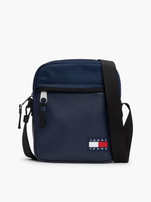 sac reporter à badge blue pour hommes tommy jeans