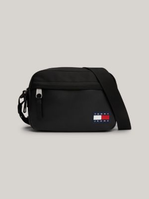 Rubberised Logo Crossover Bag | Black | Tommy Hilfiger