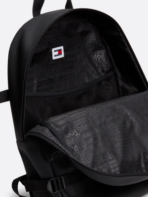 mochila con correas trenzadas essential negro de hombres tommy jeans