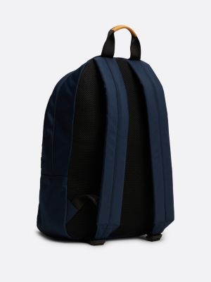 zaino essential con distintivo blu da uomini tommy jeans