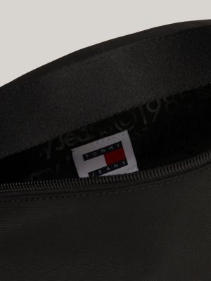 Essential Gürteltasche mit Logomuster am Gurt | Schwarz | Tommy 