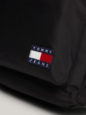 Essential Badge Roll-Top Backpack | Black | Tommy Hilfiger