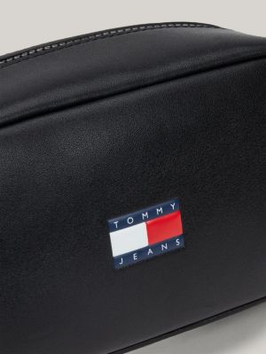 pochette toilette archive con logo nero da uomini tommy jeans