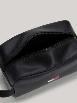 pochette toilette archive con logo nero da uomini tommy jeans