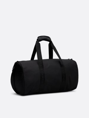 black repeat logo strap duffel bag for men tommy hilfiger