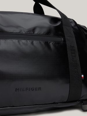 black multistrap duffel bag for men tommy hilfiger