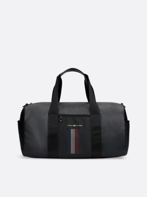 Getextureerde reistas met TH monogram Zwart Tommy Hilfiger