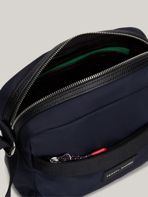 blue logo patch small messenger bag for men tommy hilfiger