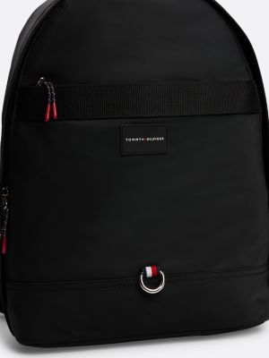 zaino per laptop con logo nero da uomini tommy hilfiger