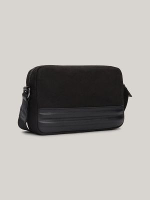 camera bag casual idrorepellente nero da uomini tommy hilfiger