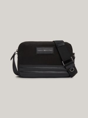 camera bag casual idrorepellente nero da uomini tommy hilfiger