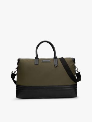 black casual logo duffel bag for men tommy hilfiger