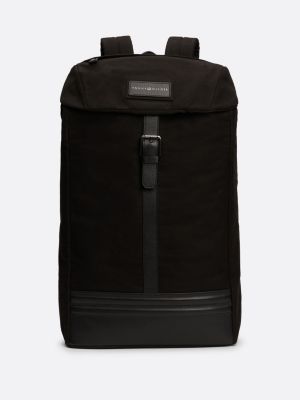 Casual Water Repellent Backpack Black Tommy Hilfiger