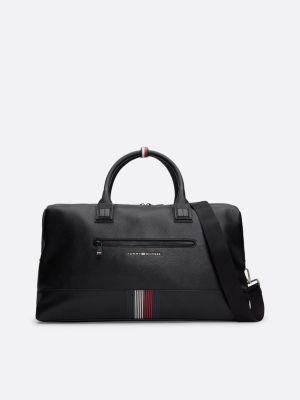 sac duffle à logo en métal black pour hommes tommy hilfiger