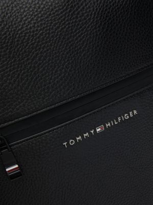 zaino con custodia per laptop e logo nero da uomini tommy hilfiger