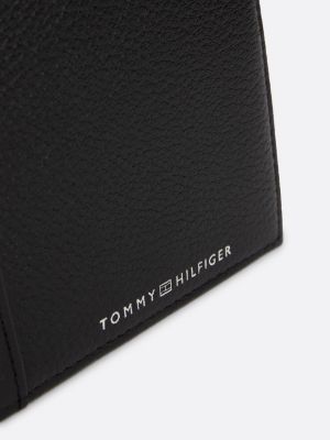 schwarz bifold-brieftasche aus leder für herren - tommy hilfiger