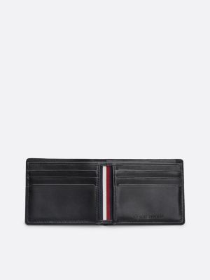 Small Leather Casual Credit Card Wallet | Black | Tommy Hilfiger