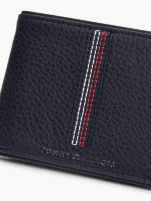 Small Leather Casual Credit Card Wallet | Blue | Tommy Hilfiger