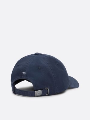 cappello da baseball con bandierina blu da uomini tommy hilfiger