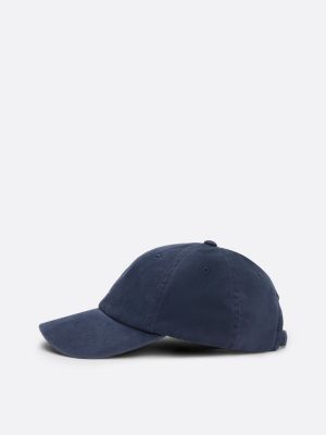 cappello da baseball con bandierina blu da uomini tommy hilfiger