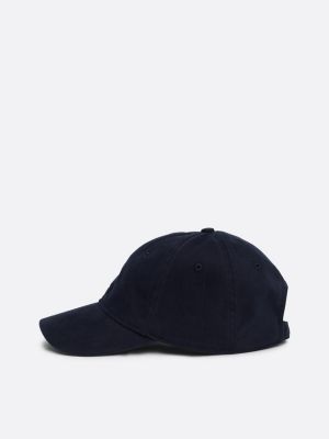 cappello da baseball con bandierina blu da uomini tommy hilfiger