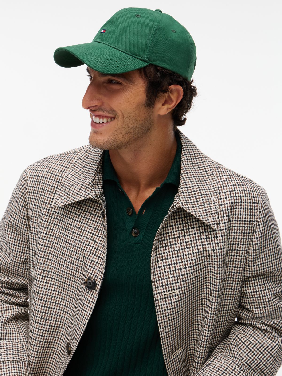 Hilfiger Flag 1985 Six-Panel Baseball Cap — Green