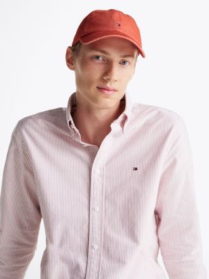 red hilfiger flag six-panel baseball cap for men tommy hilfiger