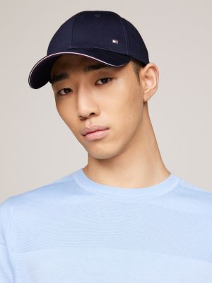 cappello da baseball corporate a sei sezioni blu da uomini tommy hilfiger