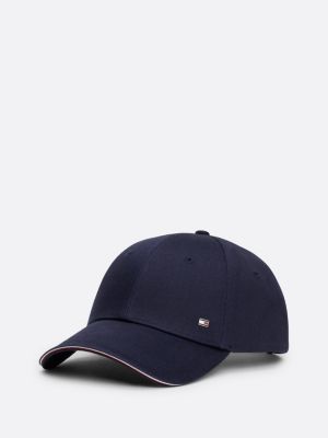 cappello da baseball corporate a sei sezioni blue da uomini tommy hilfiger