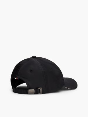 black corporate five-panel baseball cap for men tommy hilfiger