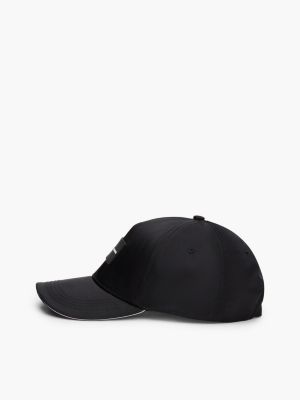 black corporate five-panel baseball cap for men tommy hilfiger