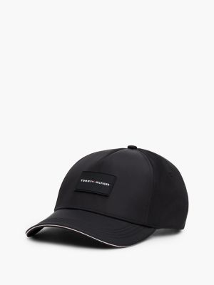 black corporate five-panel baseball cap for men tommy hilfiger