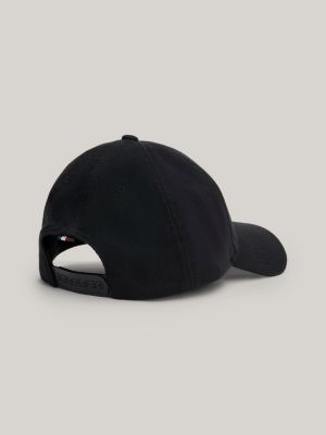 Hilfiger Monotype Jersey Six-Panel Baseball Cap | Black | Tommy Hilfiger