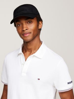 black hilfiger monotype logo baseball cap for men tommy hilfiger