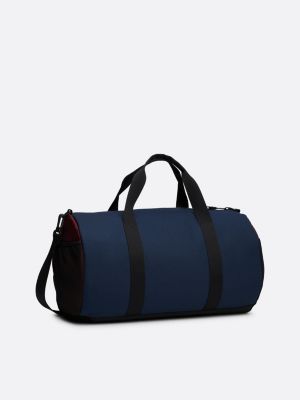 borsone con tasche in rete blu da uomini tommy jeans