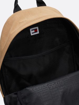 beige essential cord-rucksack in color block für herren - tommy jeans