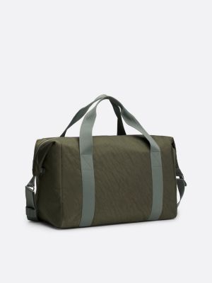 borsa da viaggio con distintivo verde da uomini tommy jeans