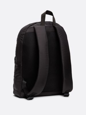 black hilfiger monotype dome backpack for men tommy hilfiger