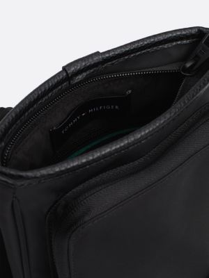 black logo crossover bag for men tommy hilfiger