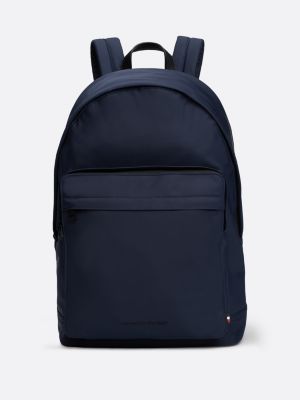 Pique Pocket Dome Backpack Blue Tommy Hilfiger