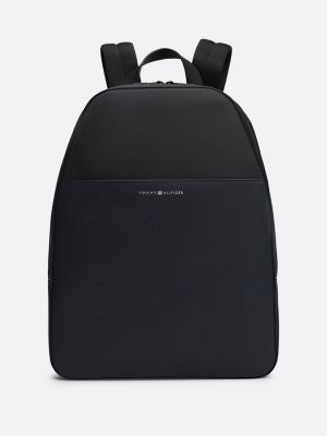 Leather tommy hilfiger backpack on sale