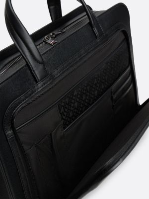 borsa per laptop th monogram nero da uomini tommy hilfiger