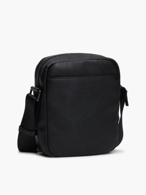 sac reporter bandoulière th business noir pour hommes tommy hilfiger