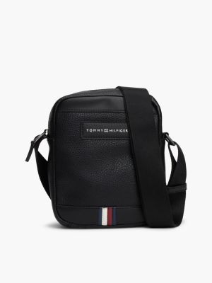 sac reporter bandoulière th business noir pour hommes tommy hilfiger