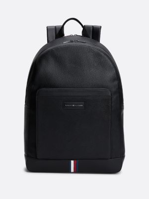 All black tommy hilfiger backpack sale