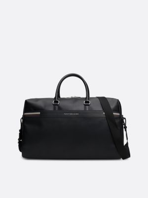 sac duffle corporate multitextures black pour hommes tommy hilfiger