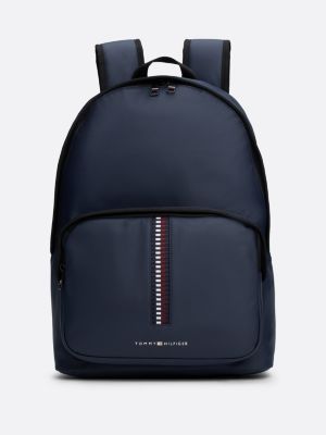 Corporate Woven Dome Backpack Blue Tommy Hilfiger